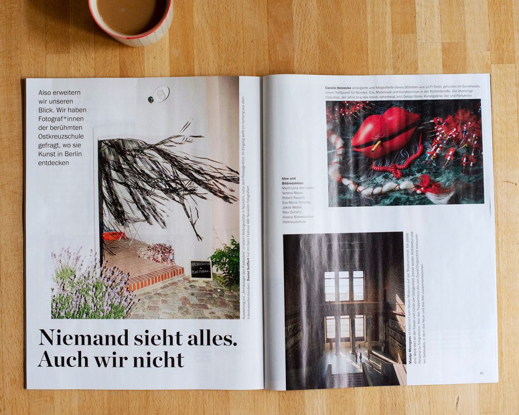 Tagesspiegel BERLINER-Kunst, Strecke mit acht Fotografen zum Thema Kunst.